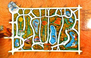 Vintage Barbizon Plaza Hotel Menu Illustrated Central Park Map New York 1970-80s - Picture 1 of 5