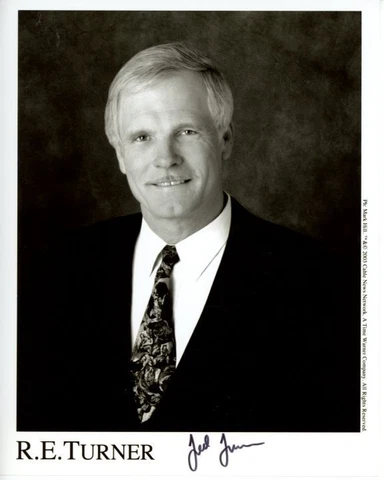 TED TURNER signed autographed 8x10 photo Cover