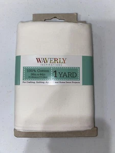 1 Yard Solid White 100% cotton BTY Pre-Cut Fabric by the yard - Picture 1 of 3