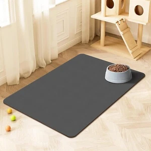 Pet Feeding Mat 19''x 27” Absorbent Waterproof Dog Food Mat Non Slip backing - Picture 1 of 5