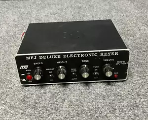 MFJ Compact Metal Case Deluxe Electronic Keyer MFJ-407C - For Parts - Picture 1 of 12