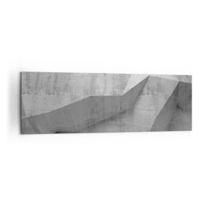 Quadro su Tela 160x50cm Cemento Muro Grigio Stampe Immagini Quadri Murale - Foto 1 di 10