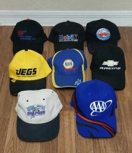 Lot Of 8 Racing Team Mark Martin Toyota AAA Adjustable Strapback Hat Cap NASCAR - Picture 1 of 4