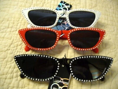 Gafas de sol para mujer vintage ojo de gato damas sexy aspecto de estrás 6542 Foto 1 de 4