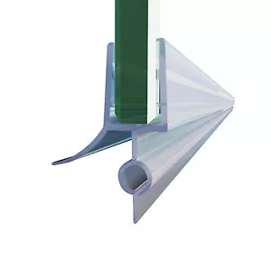 Tira de sellado de puerta de vidrio x2 resistente a la intemperie 3/8" tapón de barrido de puerta de ducha de vidrio 36" L - Imagen 1 de 8