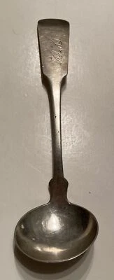 "Antigua moneda W. Pitkin Norton Freeman cucharón de plata 6,25""" Foto 1 de 4