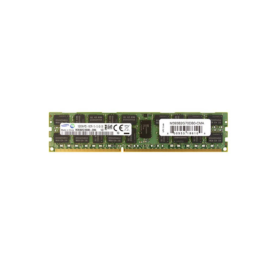 Samsung M393B2G70DB0-CMA 16GB 2Rx4 PC3-14900R DDR3-1866 Server Memory RDIMM - Image 1 of 1