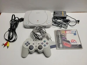 Sony PlayStation 1 PS1 Slim PSone Console Bundle with OEM Controller TESTED  - Picture 1 of 6