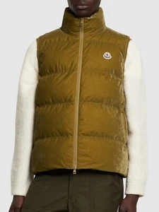 Chaleco de gamuza Moncler Natadola | Verde Talla 4 XL | Nuevo con etiquetas - Imagen 1 de 5