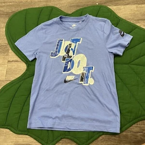 Nike Youth Large 7 Short Sleeve Just Do It Graphic Tee - Picture 1 of 4