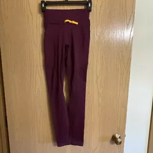 Women's Fabletics High-Waisted Motion365 Paneled Legging Burgundy XXS - Picture 1 of 11