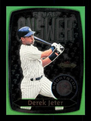 Fleer Showcase #6FA 2000 Derek Jeter respuesta final Yankees de Nueva York Foto 1 de 2