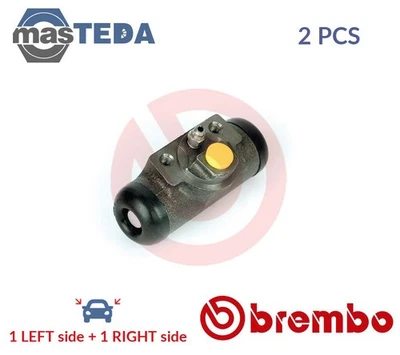 A 12 374 DRUM WHEEL BRAKE CYLINDER PAIR REAR BREMBO 2PCS FOR KIA SPORTAGE 2L - Image 1 of 4