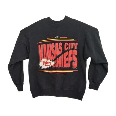 Kansas City Chiefs Vintage Hanes Activewear Jersey Sudadera, Hombre L, Negro Foto 1 de 4