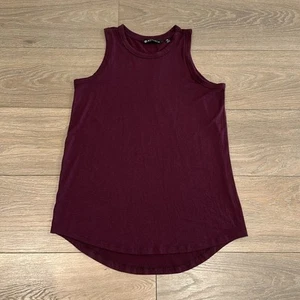 ATHLETA Burgundy Essence Vital Sleeveless Active Workout Running Tank Top Sz XS - Picture 1 of 9