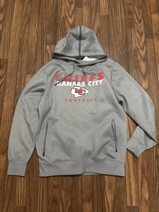NFL Team Apparel KC Chiefs Pullover Sweatshirt Hoodie Size Medium Unisex - Picture 1 of 10