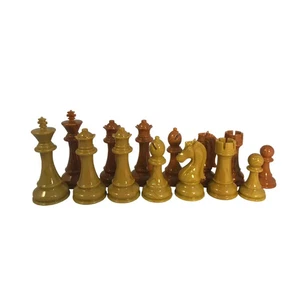 Sprucetek Simulated Wood Tournament Size Weighted Chess Pieces - 2x Q - Picture 1 of 3