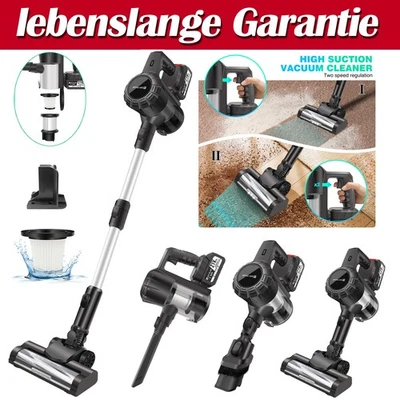 2000W/20000Pa Staubsauger Akku Handstaubsauger kabellos 6-in-1 mit Wischfunktion - Bild 1 von 4