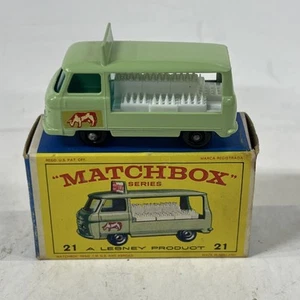 Lesney Matchbox #21 Commercial Milk Delivery Truck /Cow Logo Origin Box 1961 - Picture 1 of 6