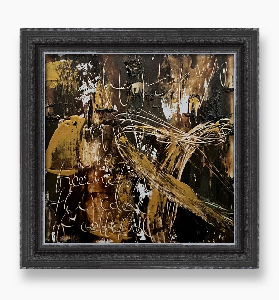 "Pintura expresionismo cósmico oscuro regalo astrónomo decoración masculina futurista 6""" Foto 1 de 4