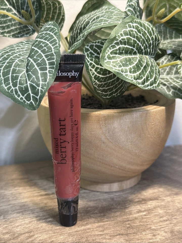 НОВЫЙ блеск для губ Philosophy Mixed Berry Tart глянцевый с высоким вкусом 0,4 жидкой унции - Изображение 1 из 1