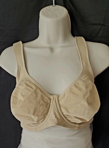 HSIA 34DDD Minimizer Bra Underwire Full Coverage Comfort Big Bust Nude Beige NWT - Picture 1 of 3
