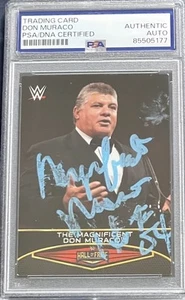 DON MURACO AUTO PSA DNA 2015 Topps HOF WWE Wrestling Card Signed “THE ROCK” 🔥 - Picture 1 of 2