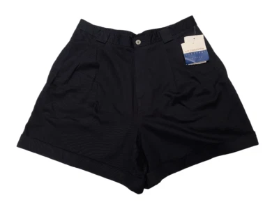 Liz Claiborne Liz Sport 6440052 1 Women's Black All Cotton Chino Shorts Size 14P - Image 1 of 4