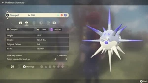 🌟Shiny Alpha Overqwil | Pokemon Legends Arceus🌟 MAX Effort Level Stats - Picture 1 of 4