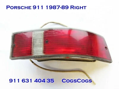Conjunto de faros traseros derechos Porsche 911 con lente 1987-89 Foto 1 de 2