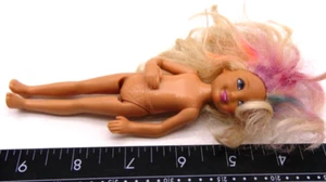 Barbie Chelsea Nude Doll Figure Rainbow Colored Hair Toy Mattel - Picture 1 of 6