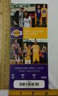 Los Angeles Lakers v NO Pelicans 4/1/2015 game ticket 8 Jeremy Lin Anthony Davis