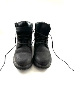 Botas de combate al tobillo Timberland Primaloft 200 gramos para niños cuero negro Reino Unido 4W - Imagen 1 de 11