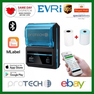 Protech® Tragbarer Thermoetikettendrucker 58 mm Bluetooth Mobiler Etikettenmacher - Bild 1 von 13