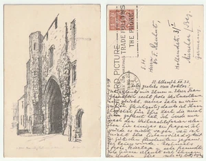 82260 - Monastery Gateway - Künstlerkarte, gelaufen St. Albans 22.12.1932 - Picture 1 of 1