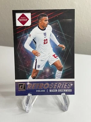 Mason Greenwood RETRO SERIES 2021-22 Panini Donruss Soccer World Cup Qatar #17 - Image 1 of 2