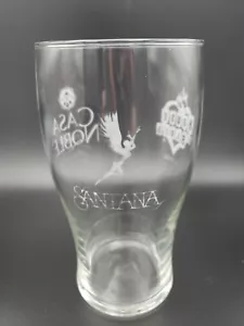 Carlos Santana House of Blues Las Vegas Casa Noble Tequila Bar Glass Etched Tall - Picture 1 of 6