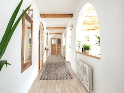 Alfombra tribal geométrica marroquí 3'x10' alfombra paquistaní hecha a mano para corredor Foto 1 de 4