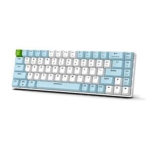 2.4GHz Wireless Gaming Mechanical Keyboard Dual Mode BT5.0 USB Clicky Switch - Picture 1 of 18