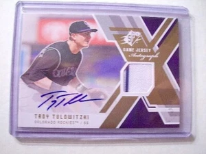 Troy Tulowitzki signed autographed auto Rockies 2009 SPx game jersey patch card - Picture 1 of 1