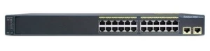 Cisco Catalyst 2960 Black 1U Rack Mountable 24 Port 10/100 WS-C2960-24TT-L - Picture 1 of 4