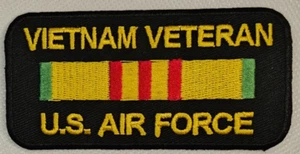 Patch Vietnam Veteran US Air Force 4 pollici x 2 pollici *Made in USA* - Foto 1 di 4
