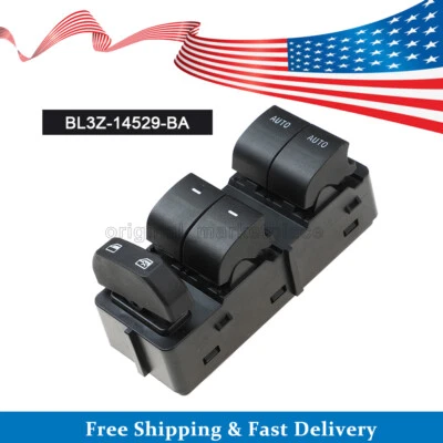 Interruptor de ventana eléctrica BL3Z14529BA delantero izquierdo para Ford F150 Lincoln Mark LT 2011-17 Foto 1 de 4