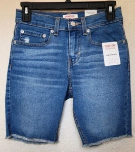 Signature By Levi Strauss & Co. Boys Denim Shorts Size 12 BRAND NEW - Picture 1 of 4