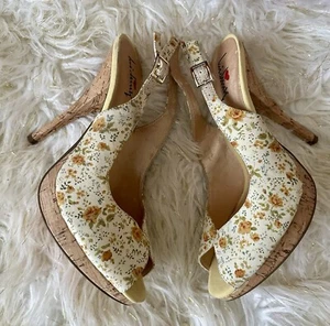 Luichiny Floral Vintage Heels Size 10 - Picture 1 of 3