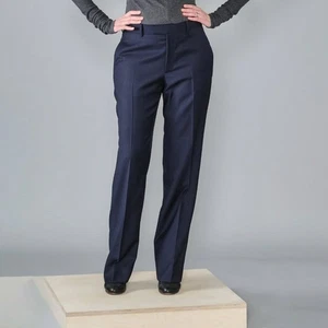 Jennifer Hamdan Wool Trouser Navy Size 4 - Picture 1 of 10