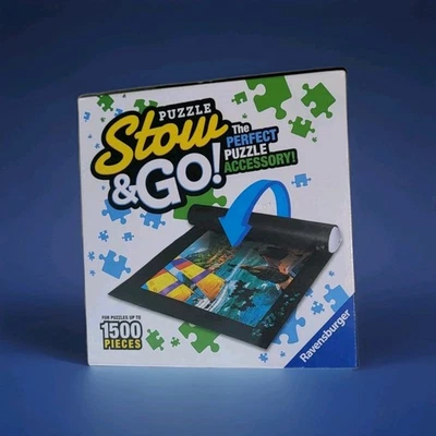 Rompecabezas Ravensburger Stow&Go tienda/ensamblaje hasta 1000 piezas 46x26 pulgadas tapete tubo inflable Foto 1 de 4