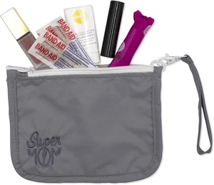 Wristlet Pouch with Embroidered Icon, a Must-Have Perfect Size Purse Pouch - Picture 1 of 6