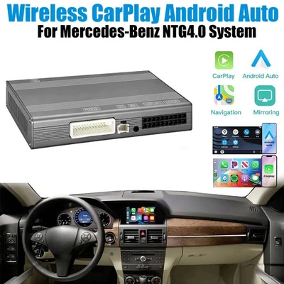 Wireless Carplay Android Auto For Mercedes-Benz NTG4.0 A/B/C/E GLA GLK SLK 09-12 - Image 1 of 4