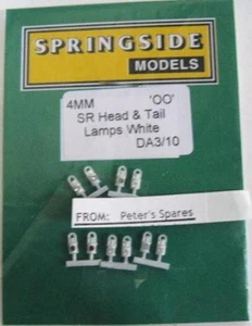Springside SPDA3/10 SR Scheinwerfer & Rückleuchten (weiß) (Pk10) Spurweite OO - Bild 1 von 1